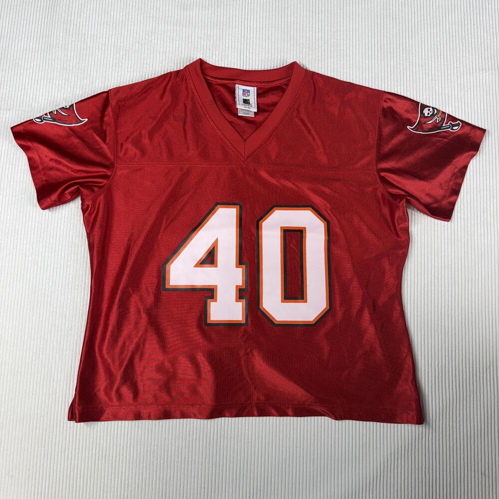 Tampa Bay Buccaneers Jersey Womens XL Red NFL Football Mike Alstott 40 NFL